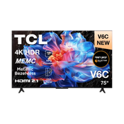 מסך טלוויזיה 75 אינץ' UHD 4K טי סי אל TCL 75V6C יבואן רשמי