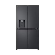 מקרר ארבע דלתות 637 ליטר פלדה שחורה אל ג'י LG GR-730BDIS יבואן רשמי
