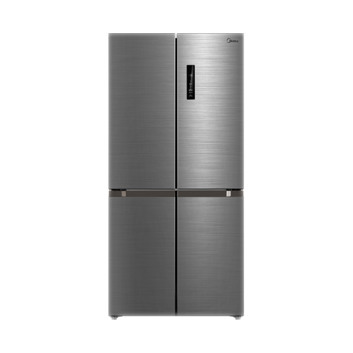 מקרר ארבע דלתות 470 ליטר נירוסטה מידאה MIDEA HQ-611RWEN 6355 יבואן רשמי