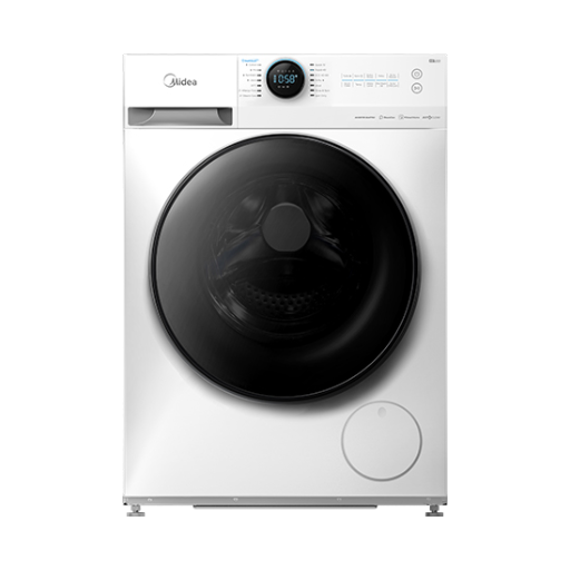 מכונת כביסה פתח חזית 12 ק"ג 1400 סל"ד מידאה MIDEA MF200W120WBW-IL יבואן רשמי