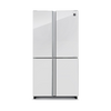 מקרר ארבע דלתות 525 ליטר זכוכית לבנה שארפ SHARP SJ-8590WH יבואן רשמי