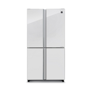 מקרר ארבע דלתות 572 ליטר זכוכית לבנה שארפ SHARP SJ-8960WH יבואן רשמי