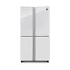 מקרר ארבע דלתות 572 ליטר זכוכית לבנה שארפ SHARP SJ-8960WH יבואן רשמי